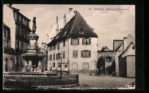 AK Colmar, Monument Rosselmann