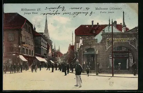 AK Mulhouse /Alsace, Porte jeune