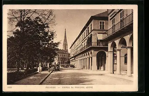 AK Mulhouse, Avenue du Maréchal Joffre