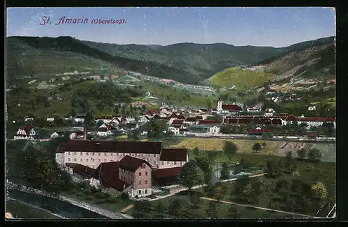 AK St. Amarin /Oberelsass, Panorama