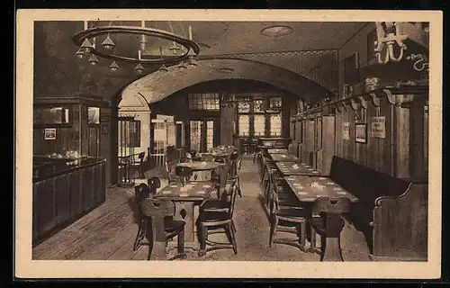 AK Bremen, Gasthaus Altdeutsche Bierstuben Remmer, Innenansicht