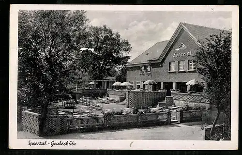 AK Grubschütz im Spreetal bei Bautzen, Konzert-und Ballhaus Spreetal