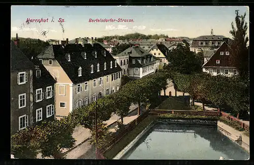 AK Herrnhut i. Sa., Bertelsdorfer-Strasse