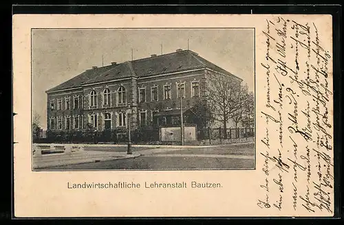 AK Bautzen, Landwirtschaftliche Lehranstalt
