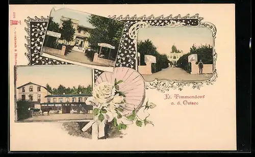 AK Kl. Timmendorf a. d. Ostsee, H. Hüttmann`s Restaurant und Cafe