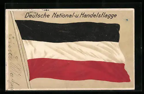 AK Deutsche National- und Handelsflagge