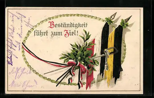 AK Beständigkeit führt zum Ziel!, Zweibund Fahnen