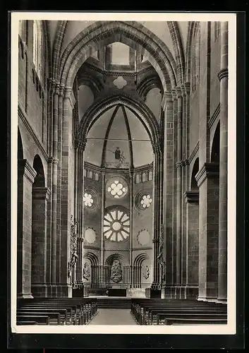 Foto-AK Walter Hege: Der Dom zu Worms, Westchor, Deutscher Kunstverlag, Berlin