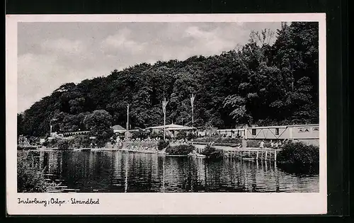 AK Insterburg, Partie am Strandbad