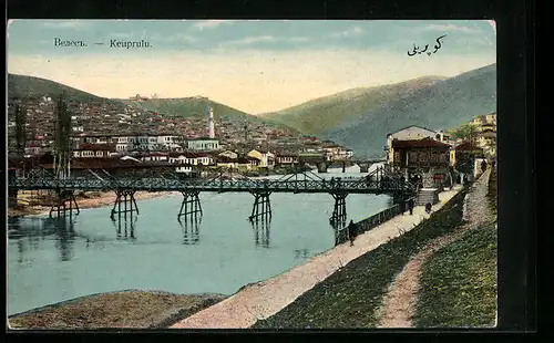 AK Veles, Ortsansicht vom Flussufer aus