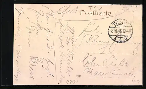 AK Tilsit, Jacobsruhe am Schwanenteich