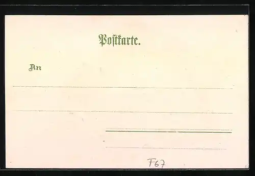 Lithographie Strassburg i. Els., Statthalterpalais, Ansicht auf Efeublatt