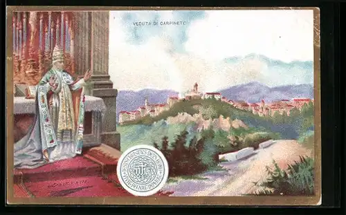 Lithographie Papst Leo XIII., Veduta di Carpineto