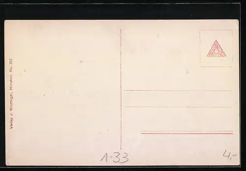 AK Familie Mozart nach de la Croce