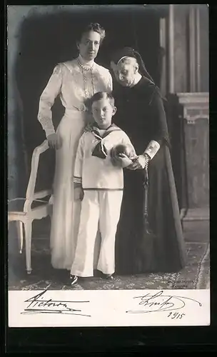 AK Victoria und Luise von Baden, Sohn