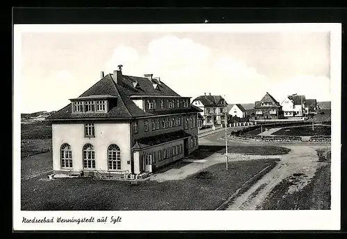 AK Wenningstedt auf Sylt, Nordseebad, Ortspartie