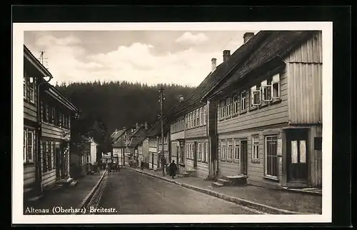 AK Altenau /Oberharz, Breitestrasse mit Zigarrengeschäft