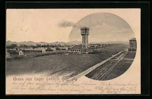 AK Lager Lechfeld, Teilansicht