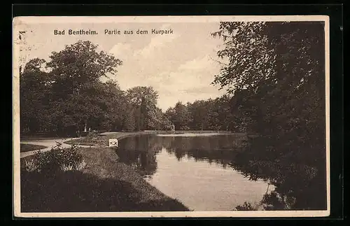 AK Bad Bentheim, Partie aus dem Kurpark