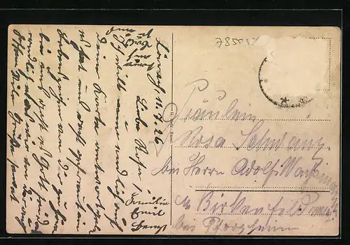 AK Lörrach, Teilansicht mit Blick gegen Tüllingen