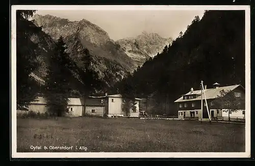 AK Oberstdorf i. Allg., Ortspartie im Oytal
