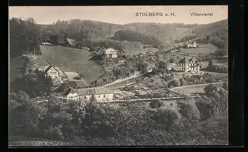 AK Stolberg a. H., Villenviertel