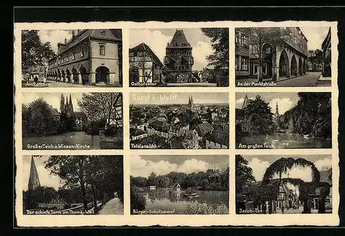 AK Soest i. Westf., Osthofentor, Am Rathaus, Jacobi-Tor