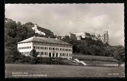 AK Eichstätt /Bay., Jugendherberge mit Willibaldsburg