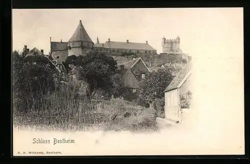 AK Bentheim, Blick zum Schloss