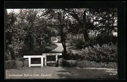 AK Wyk a. Föhr, Partie im Kurpark