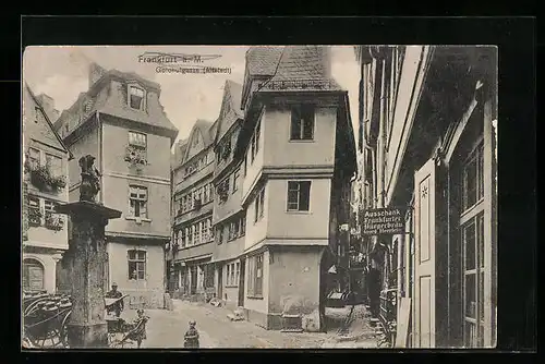 AK Alt-Frankfurt, Goldhutgasse in der Altstadt