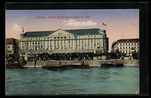 AK Koblenz, Hotel Bellevue Koblenzer Hof