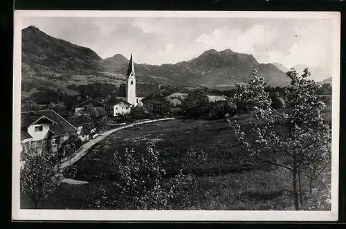 AK Törwang a. d. Samerberg, Ortspartie mit Kirche