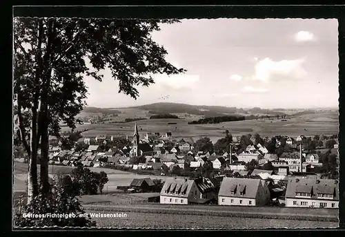 AK Gefrees /Fichtelgeb., Teilansicht mit Weissenstein
