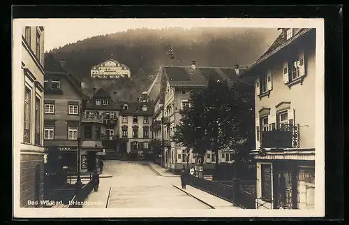 AK Bad Wildbad, Blick in die Uhlandstrasse