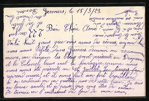 AK Germersheim, Hauptstrasse mit Geschäften