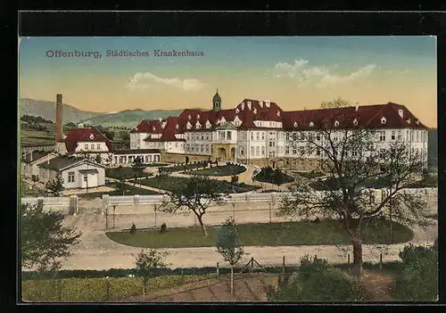 AK Offenburg, Städtisches Krankenhaus im Frühling