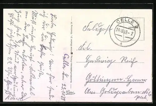 AK Celle, Strasse, Gr. Plan, Bahnhof, Schloss