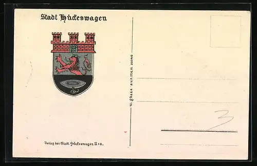 AK Hückeswagen, Gesamtansicht von Süden aus