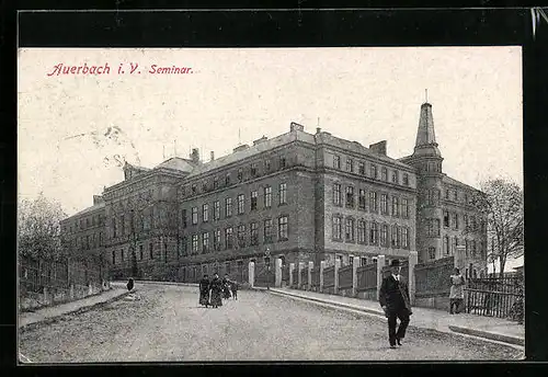 AK Auerbach i. B., Strasse am Seminar