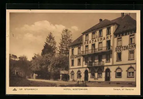 AK Stambach, Hotel Goetzmann