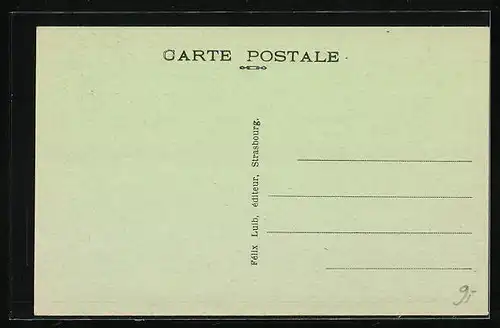 AK Strasbourg, Restaurant et Debit de Vins, Gaston Pinck, Rue des Hallebardes 24