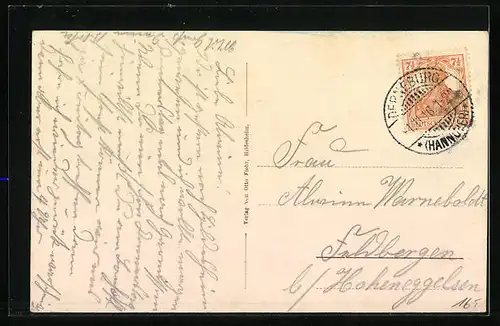 AK Luttrum, Gastwirtschaft Theodor Könnecker, Fürstl. Münstersches Gut, Totalansicht