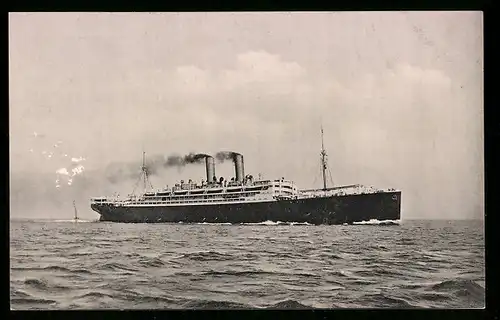 AK Lloyddampfer Berlin auf dem Meere, Passagierschiff