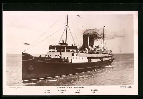 AK Passagierschiff RMS Manxman