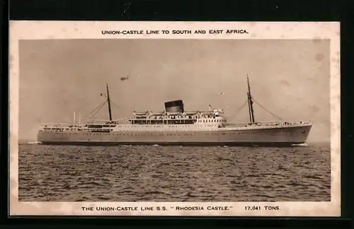 AK Passagierschiff SS Rhodesia Castle, The Union-Castle Line