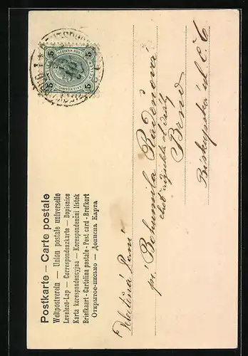 AK Kleiner Schornsteinfeger umarmt Mädchen