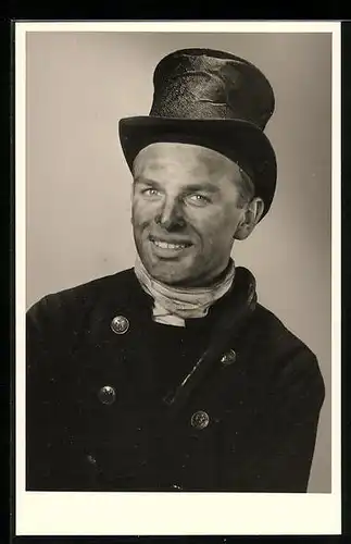 AK Schornsteinfeger mit Hut