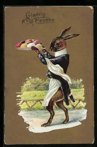 AK Osterhase serviert Ostereier