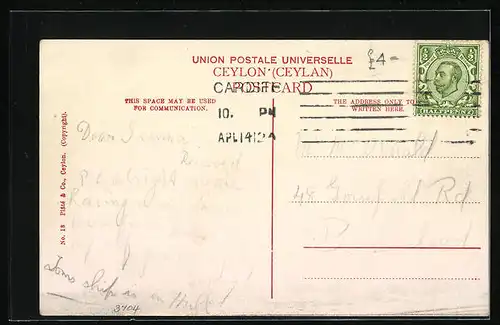 AK Ceylon, Native Bullock Cart